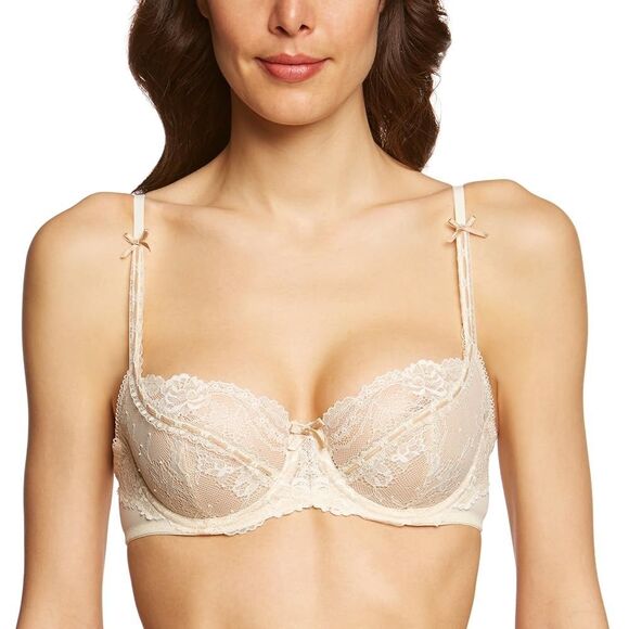 NWT Elle MacPherson Artistry Retro Cream Contour Bra 36D - Picture 1 of 11